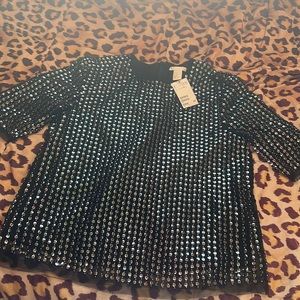 Black dressy shirt size10